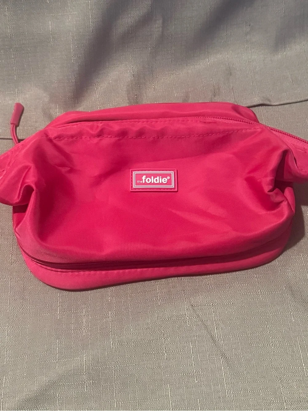 The Foldie Pink Foldable Cosmetic Case
